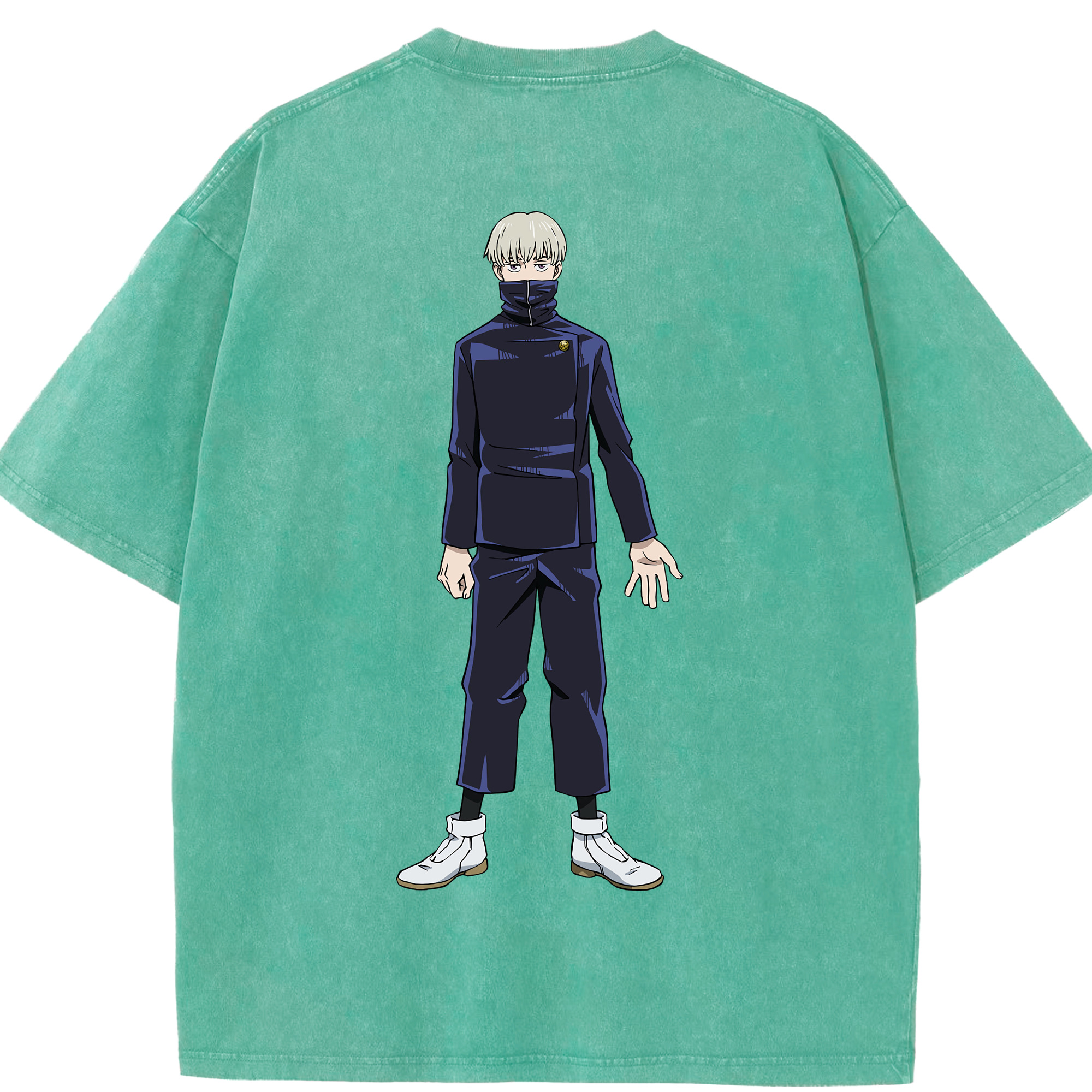 （画像用） 呪術廻戦 Jujutsu Kaisen 綿100% ヴィンテージ風 半袖Tシャツ（背面プリント）